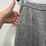 Paige Womens Kara Pants 4 NWT $279 Wide Leg Trouser Knit Heather Gray Pleat Photo 1