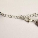 Black thread Y2K choker necklace Silver Photo 2