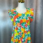 J.Crew Factory Linen Blend Dress With Flutter Sleeves 2 size2. order113 Photo 3