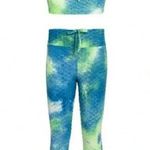 Special One TIE-DYE PRINT CUTOUT TIE HONEYCOMB CROP TANK & LEGGINGS SET Size S New with Tags Photo 0