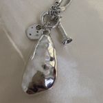 Silver 36" Long Faced Cristal Sweater
Necklace Black Photo 10