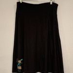 Aventura Eco organic cotton blend slub knit pull on skirt with appliqué L Size L Photo 1