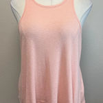 Free People  Peach Ribbed Racerback Tank Top - Size Large Photo 0
