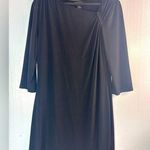 White House | Black Market  XL Black Mini Dress Funeral Photo 0