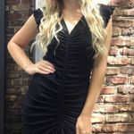 Forever 21 Scrunch Tie Black Mini Dress Photo 0