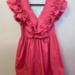 Entro Pink Ruffle Dress Photo 0