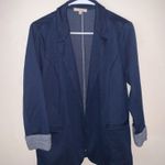 Skies Are Blue  Navy Blue Blazer Photo 0