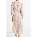 Madewell  Linen-Blend Ruffle-Cuff Wrap Dress in Dutch Dandelions medium Photo 3