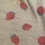 Z Supply  Short Sleeve White/Strawberries Round Neck Cropped Shirt Size Small Photo 6