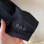 DKNY Black Wool Long Line Three Pocket Blazer Photo 5