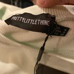 Pretty Little Thing NWT  organza sleeve sweater mint 4 Photo 5