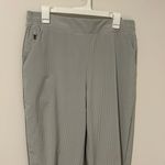 Athleta  14 Pants Brooklyn Textured Ankle Pant City Stripe Striped Travel Hiking Photo 0