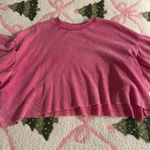 Altar'd State  Pink Cropped Shirt Photo 0