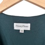 Privacy Please  Green Ribbed V Neck Long Sleeve Bodysuit Sz XS Photo 1