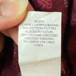 Lucky Brand  Boho Women's Red Patterned Top Photo 8