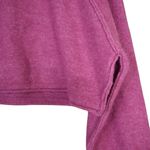 Arizona Jeans  Co. Womens L Cropped Bell Sleeve Mock Neck Sweater in Dark Pink Photo 4