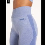 Pursue Fitness X Hope Scope Seamless Leggings Size Medium Blue Photo 2