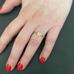 Pandora  18k over silver Cz Radiant heart ring - retired Photo 2