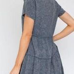 Gilli Washed Baby Doll Mini Dress medium Black Photo 0