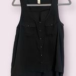 Forever 21 Gold Stud Black Tank Blouse Medium Photo 1