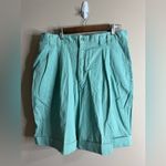 Ruff Hewn Vintage  aqua shorts pleated front 14W Photo 6