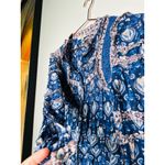 SEA NEW YORK Brigitte Blue Printed Border Ruffle Romper Size 2 Photo 6