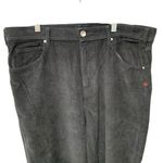 Urban Outfitters BDG Black Corduroy Straight Baggy‎ Fit Pants Womens Sz 38x32” Photo 2