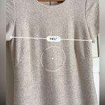 Scarlett  brand white shimmer short sleeve dress size 4 white gold bridal bride Photo 3