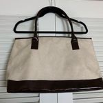 Large Creme Suede pleather book purse Photo 1