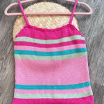 Ralph Lauren Vintage‎ Y2K RALPH by  crochet knit striped tank Photo 0