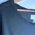 Current/Elliott Black Destroy The Tier Long Sleeve Shift T-Shirt Dress Size 0 Photo 4