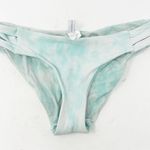 Becca Womens Tie Dye Crystal Ribbed Knit Plunge Cutout Low Rise Bikini Set M Photo 3