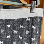 PINK - Victoria's Secret NWOT PINK Victoria’s Secret Charcoal Gray Puppy Dog Sleepwear Leggings Sz Large Photo 5
