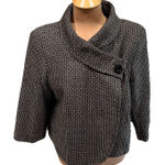 Merona  Cropped Bolero Jacket Geometric Parisian Chic Retro Photo 0