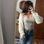 White Sweater shrug Photo 2