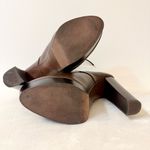 ZARA  Collection Special Edition Brown Leather Lace-Up Ankle Boots Size EU 40 Photo 10