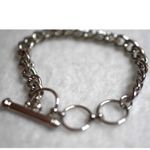 Source Unknown Cable Link Stainless Steel 7 Inch Toggle Latch Build Your Charm Bracelet Photo 1