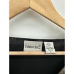 Fashion Bug  Top Large Black Gold Silk Dark Fairy Whimsigoth Sheer Glam Artsy Photo 5