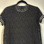 Edward Achour Paris “Comme Des Bonbons” Black & White Embroidered Lace Tee Eu 40 Size M Photo 10