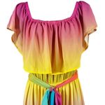 VICI Rainbow Skies off Shoulder Tiered Maxi Dress Photo 2