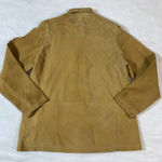 Vintage Stan Herman Camel Colored Leather Suit Jacket sz L & Long Skirt Size 12 Tan Size L Photo 8