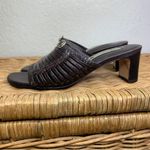 Brighton Freddi Leather Strappy Heeled Mule Size Photo 3