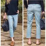 Frank &‎ Eileen Womens The Italian Chino 1975 Light Blue Wash Denim Raw Hem NEW Size 0 Photo 1