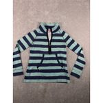 Lilly Pulitzer  UPF 50+ Skipper Popover blue green striped xs Photo 4