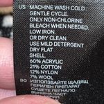 H&M  Black & White Diamonds Open Front 3/4 Sleeve‎ Wool Blend Oversized Cardigan Photo 6