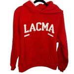 Madhappy  Unisex Embroidered Red Lacma Hoodie Photo 0