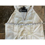 Cable & Gauge Women’s  White Sleeveless Floral Embroidered Top Size S Photo 7