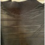 Rehab sheer crop long sleeve top size small Black mock neck Photo 3