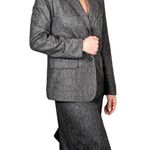 Vintage Evan Picone Two Piece Wool Skirt Suit Gray Vintage Size 8 Modern Size 0 Photo 3