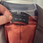 Akris Brown and bronze lamb skin Leather Blazer LIKE NEW sz 6 Photo 4